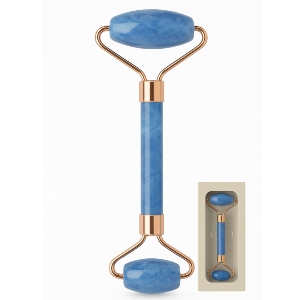 Jade Stone Roller - Double Head Premium Quality Blue Aventurine